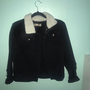 Black jean jacket